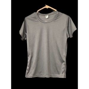 C2 Sport Women’s Athletic Shirt Small Gray Short Sleeve Lightweight Comfort